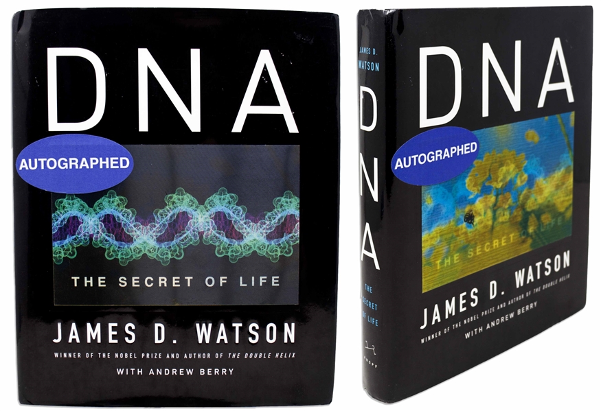 James Watson Signed First Edition of ''DNA: The Secret of Life''